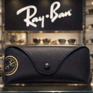 🌸Ray-Ban‎ Black Leather Sunglasses Case